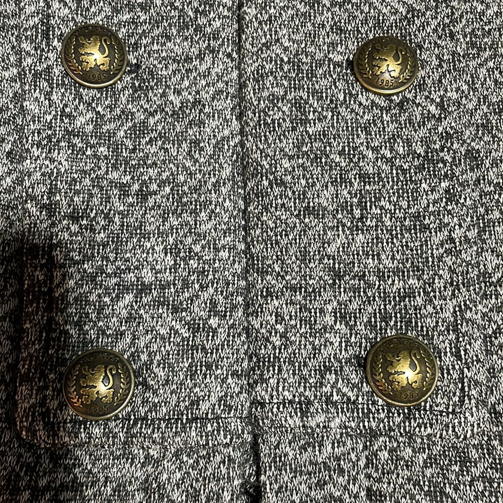 Tommy Hilfiger Military Style Jacket Black/Grey-xs-#0085 - Picture 5 of 10